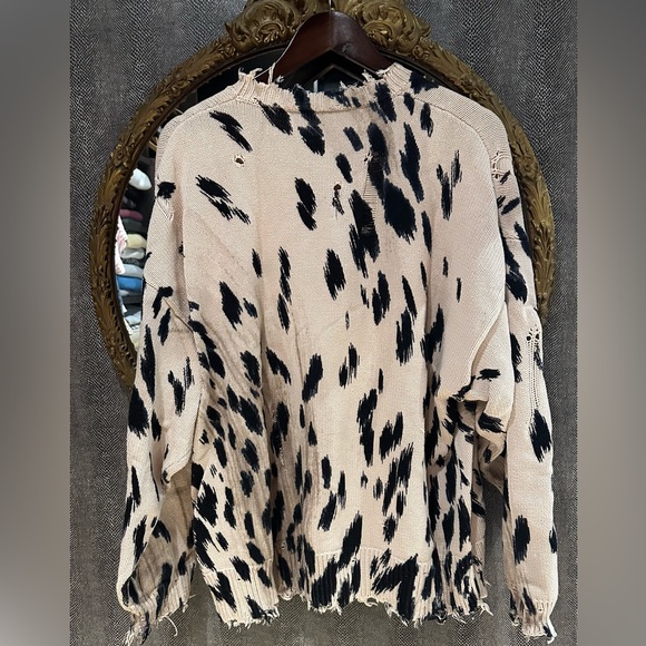 R13 oversized cheetah sweater - Picture 6 of 7